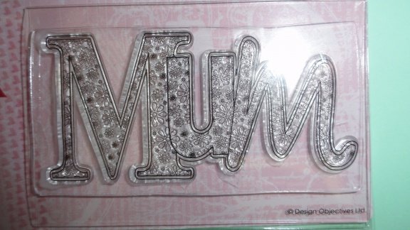 Typography Clear Stamp - Mum - 2