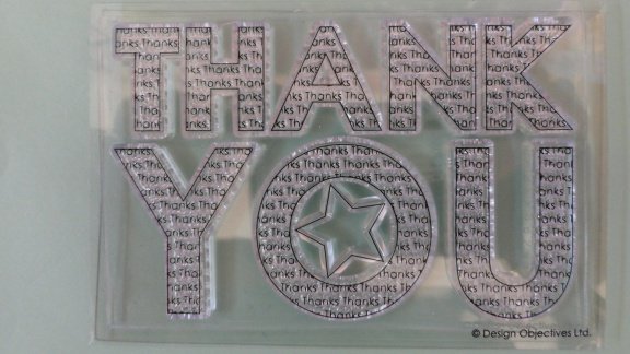 Paper mania Clear stempel - Thank you - 2