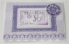 Paper mania Clear stempel - Thinking of You