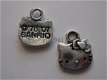 bedeltje/charm dieren:hello kitty - 11x12 mm - 1 - Thumbnail