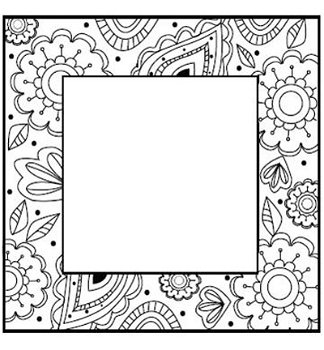 Stamps To Die For - Zentangled Flower Square - 1