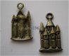 bedeltje/charm halloween:kasteel brons - 23x12 mm - 1 - Thumbnail