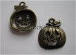 bedeltje/charm halloween:pompoentje brons - 18x16 mm - 1 - Thumbnail