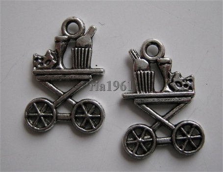 bedeltje/charm keuken:serveerwagen - 22x15 mm - 1