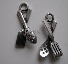 bedeltje/charm keuken:schuimspaan+spatel-23x12 mm