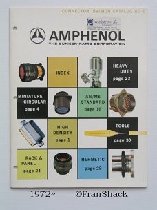 [1972~] Connector Division Catalog GC-1, ( Bunker Ramo) Amphenol