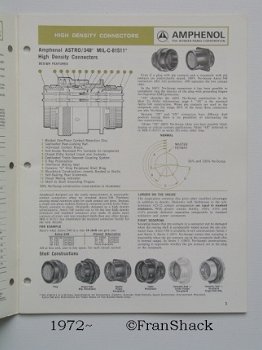 [1972~] Connector Division Catalog GC-1, ( Bunker Ramo) Amphenol - 2
