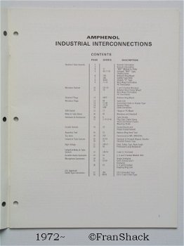[1972~] Industrial Interconnections, ( Bunker Ramo) Amphenol - 2