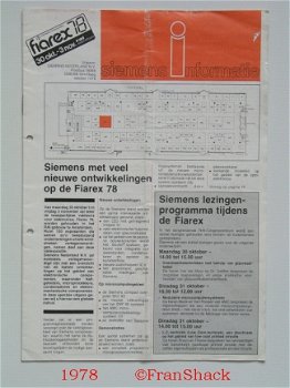 [1978] Vakbeurs Elektronika, fiarex 78, Siemens Informatie - 1