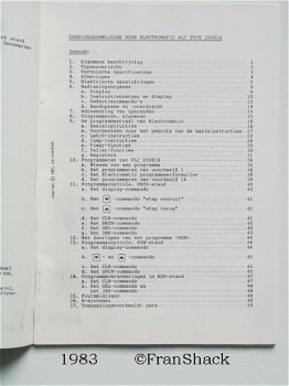 [1983] Toepassing PLC's in besturingen, VEV - 2