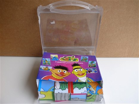 Blokpuzzel Sesamstraat Bert en Ernie (12 blokken) - 1