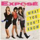 Exposé : What you don't know (1989) - 1 - Thumbnail