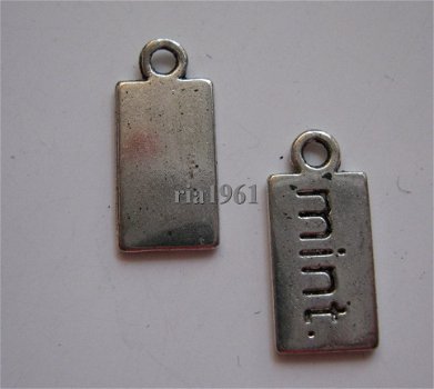 bedeltje/charm keuken voedsel : mintje - 15x7 mm - 0