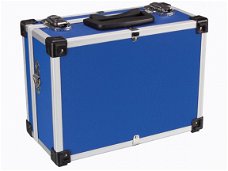 Aluminium koffer blauw compact