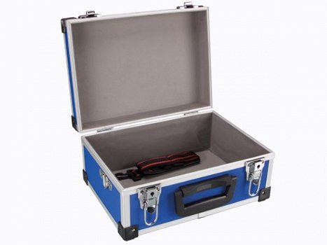 Aluminium koffer blauw compact - 2