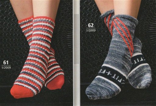 Breipatroon 1321 sokken in verschillende maten. - 3