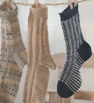 Breipatroon 1321 sokken in verschillende maten. - 5