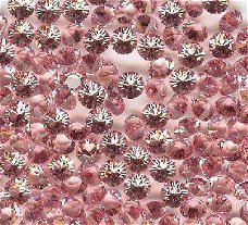 Swarovski 1028 Licht Rose Unfoiled 7mm ss29 Per Stuk