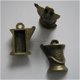 bedeltje/charm handwerken:klos garen brons - 15x12 mm - 1 - Thumbnail