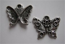 bedeltje/charm vlinders:vlinder 05 -15x18 mm