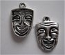 bedeltje/charm maskers : masker smile -24x16 mm - 0 - Thumbnail