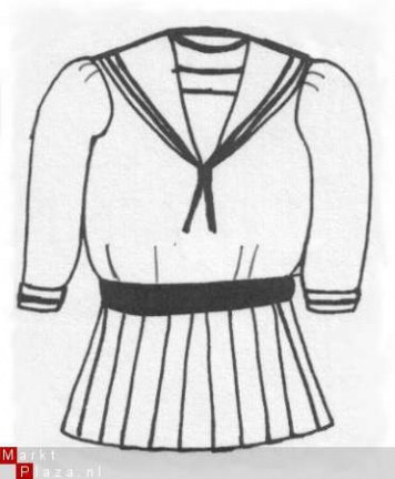 NAAIPATROON P-5006 Matrozenjurk met broek en pet - nr. 1