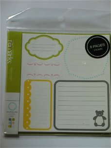 remarks journaling stickerbook new baby