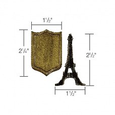 5x Tim Holtz bigz chipboard stansen eiffel tower & shield