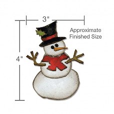 3x Tim Holtz bigz chipboard stansen assembly snowman