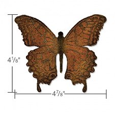 3x Tim Holtz bigz chipboard stansen butterfly with texture