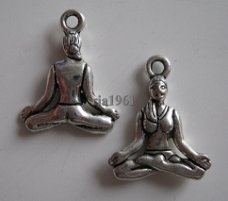 bedeltje/charm sport:yoga - 21x16 mm