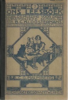 ONS LEESBOEK (7), bloemlezing voor de katholieke school (1924) - 1