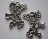 bedeltje/charm vogels : adelaar met slang - 28x22 mm - 0 - Thumbnail