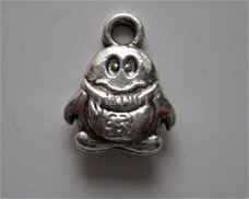 bedeltje/charm vogels:pinguin - 13x10 mm