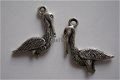 bedeltje/charm vogels:pelikaan - 22x20 mm - 1 - Thumbnail