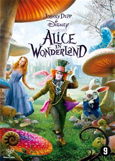 Alice In Wonderland  (DVD) met oa Johnny Depp - Walt Disney Nieuw/Gesealed