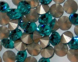 Swarovski 1028 Blue Zircon 2mm pp14 10 Stuk. - 1