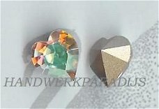 Swarovski 4800 Crystal AB Hart 6mm Per Stuk