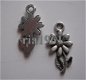 bedeltje/charm bloem: bloem met steel - 19x10 mm:10 v.0,75 - 1 - Thumbnail