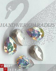 Swarovski 4300 Crystal AB 10 x 6mm Per Stuk - 1