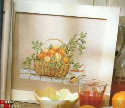 borduurpatroon 3003 schilderij met sinaasappel - 1