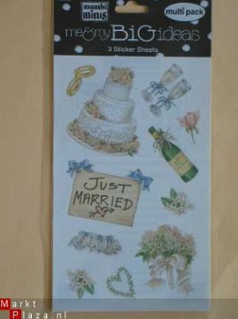 OPRUIMING mambi scrapboekstickers wedding - 1