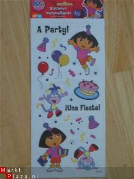 OPRUIMING: disney scrapboekstickers dora party - 1