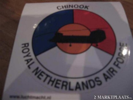 Chinook - Luchtmachtsticker Royal Netherlands Air Force - 1