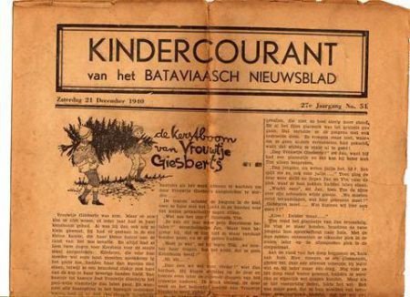 Kindercourant van het Bataviaasch Nieuwsblad december 1940 - 1