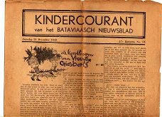 Kindercourant van het Bataviaasch Nieuwsblad december 1940