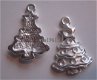 bedeltje/charm kerst:kerstboom 6 witzilver- 20x16 mm - 1 - Thumbnail
