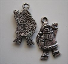 bedeltje/charm kerst:kerstman - 23 mm