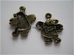 bedeltje/charm kerst:berenengel brons - 23x20 mm - 1 - Thumbnail