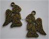 bedeltje/charm kerst:biddende meisjesengel brons - 23x17 mm - 1 - Thumbnail